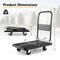 Costway Folding Push Cart Dolly Platform Hand Truck with 360° Swivel Wheels 440LBS Capacity